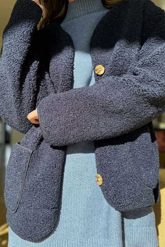 Highland Sherpa Jacket Navy /6 =